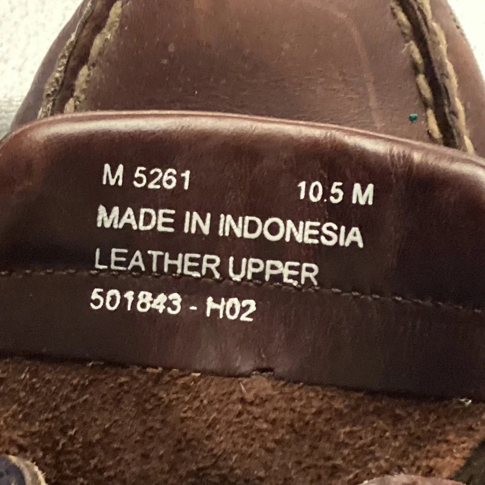 Rockport Mens Brown Leather Boat Shoes Classic Moc Toe Loafers 360 Lacing